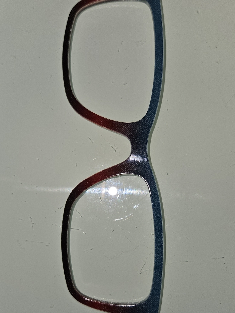 Blue Gradient Ombre Magnetic Eyeglass Top